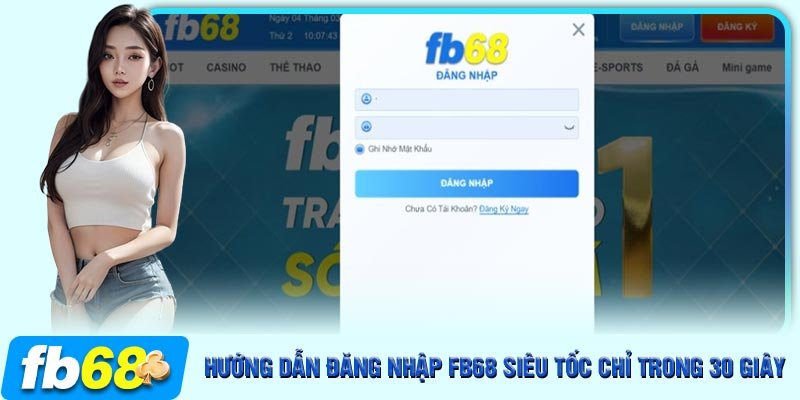 Chi tiết cách đăng nhập FB68 trong 30 giây